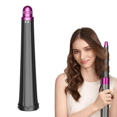 Embout de bigoudi long pour Dyson Airwrap HS01 HS05, 20-36 mm, design conique, fûts à boucler, pièces de fixation, rouge rose
