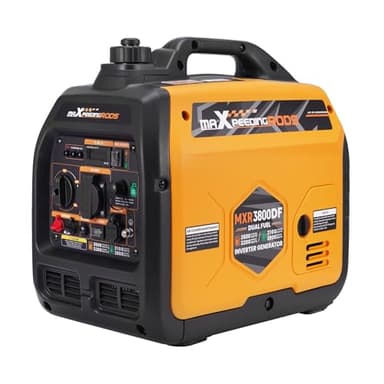 maXpeedingrods Groupe Electrogene Silencieux GPL et Essence 3500W Inverter Générateur Portable avec Prises USB et 230V avec Affichage Numérique pour Camping Car Caravanes Jardin