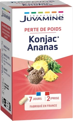 JUVAMINE Konjac Ananas Programme Minceur Perte de Poids 42 Gélules