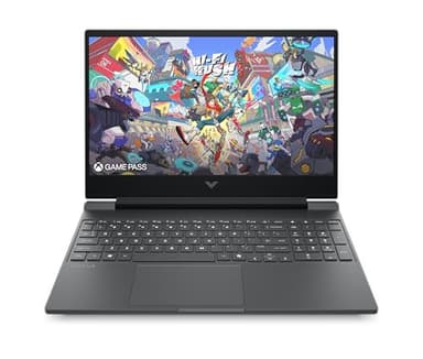 HP Victus 15-fa1010sf Ordinateur Portable Gaming 15,6" FHD IPS 144 Hz, PC Portable Gamer (Intel Core i5-12450H, RAM 16 Go, SSD 512 Go, Nvidia GeForce RTX 2050 4Go, Windows 11), Laptop Gris, AZERTY