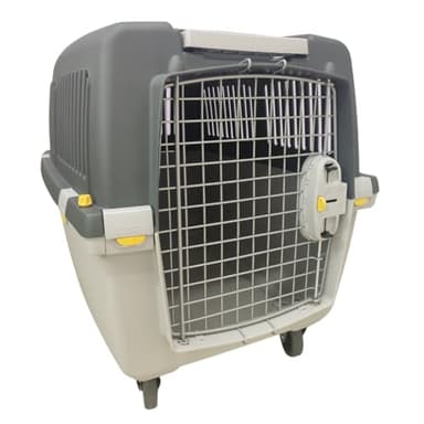 Kerbl Chien Box de Transport Gulliver 4, 72 x 51.6 x 51 cm, Gris Clair/Gris Foncé