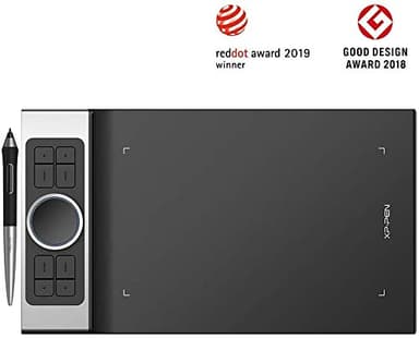 XP-Pen Deco Pro S - Tablette Graphique Mobile - 9" x 5" - avec pavé Tactile - 8192 Niveaux de Pression - Compatible avec Les appareils Android