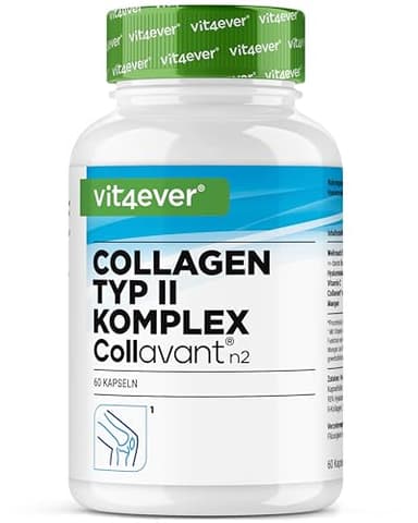 Complexe collagène de type II – avec collagène natif Collavant n2®, extrait d’encens, acide hyaluronique, vitamine C, manganèse pour les os, le cartilage et les articulations