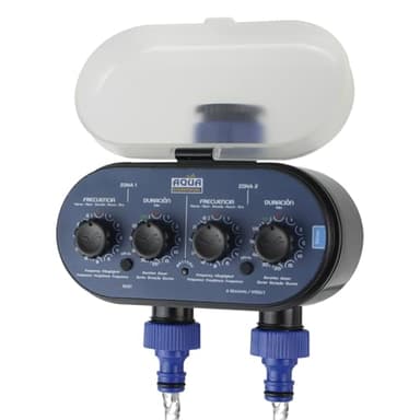 Aqua Control C4011 - Programmateur d'Arrosage de Jardin - Pour Tout Type de Robinet - Avec 2 Sorties Indépendantes