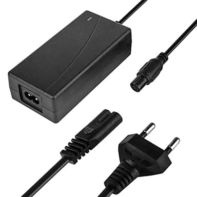 Chargeur de Batterie de Trottinette 42V 2A, Vegena Chargeur Universel Scooter 3 Broches, Adapteur d’Alimentation pour Vélo Électrique, Scooter, Hoverboard