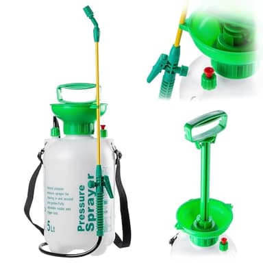KADAX Pulvérisateur à pression 5 l, pulvérisateur à pression, pulvérisateur à pompe, pulvérisateur de jardin, pulvérisateur de plantes, pulvérisateur de mauvaises herbes, pulvérisateur à main