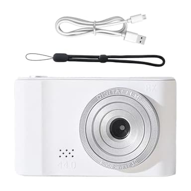 Appareil Photo Compact Portable 4400 W sans Carte de Stockage, Mise au Point Automatique numérique avec Zoom 8X Anti-tremblement pour Les débutants et Les Adolescents Photographie de Voyage Vidéo