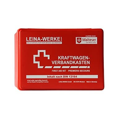 Leina-WERKE 10000 Kit médical pour Voiture Standard Rouge/Blanc