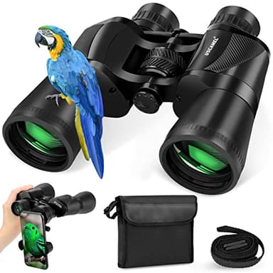 Jumelles, 20x50 Haute Puissance pour Observation des Oiseaux, Jumelles Professionnelles étanches avec Prisme de Porro BAK4
