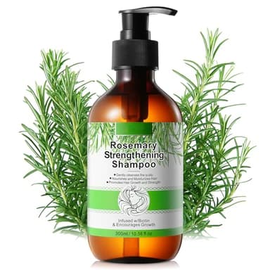 Romarin Shampooing anti-chute de cheveux pour homme et femme avec biotine