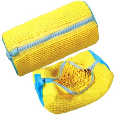 NLMWTI Lot de 2 sac Lavage Chaussures Machine à Laver, Sac lavage Chaussures en Peluche, Sac linge machine a laver, Sacs À Linge Chaussures Réutilisables pour Baskets, Chaussures de Tennis et Chaussur