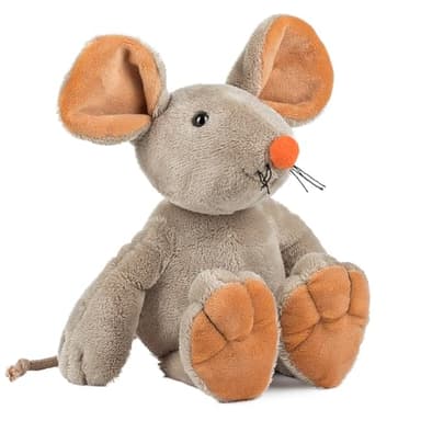 Schaffer Knuddel Mich! 4752 Souris en Peluche Eddi 26 cm, Gris