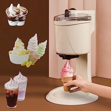DEMCAY Machine à Crème Glacée Commerciale pour la Maison - Petite Sorbetière Mini pour Crème Glacée de Qualité Professionnelle