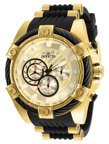 Invicta Bolt Montre Homme mouvement à quartz en acier inoxydable - 52mm