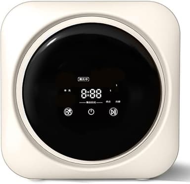 GWWBD Mini Tambour Mural 3,5 L Charge Frontale Machine à Laver entièrement Automatique très Efficace pour Voyage Appartements dortoirs Chaussettes sous-vêtements