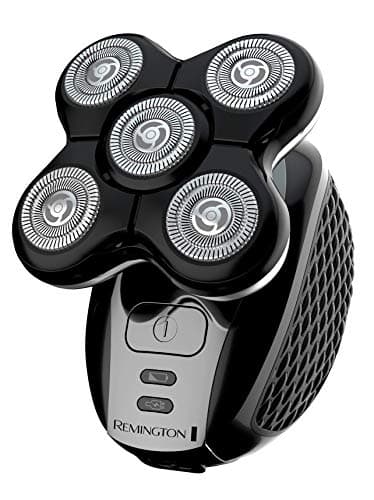 Remington Rasoir électrique pour homme chauve (5 têtes de coupe, résultats près de la peau (0,2 mm), imperméable, tondeuse de détail, autonomie de 50 minutes, poche pour cheveux facile à nettoyer,