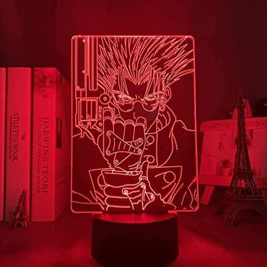 3D Night Light Anime Illusion Led Décor 3D Lampe Anime Trigun VASH Die Stampede LED Nachtlicht für Kid Room Deco Geburtstagsgeschenk 7 couleurs