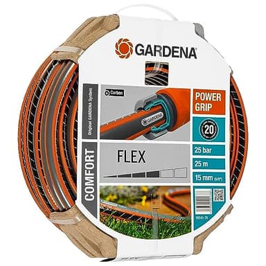 Gardena 18045-26 Tuyau Flex PVC Gris/Orange 25 m