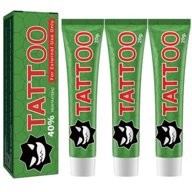 Crème pour Tatouage, Soin Avant et Après Tatouage, Épilation Laser et Piercing, Hydratante et Apaisante pour une Expérience Confortable