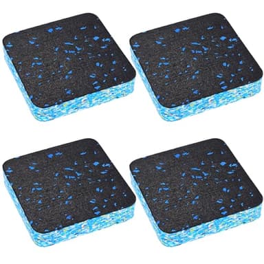 Tapis Anti Vibration pour Machine à Laver et Sèche-Linge – Lot de 4, Mousse PU et Caoutchouc, Réduction de Bruit, Protection Optimale pour Sols