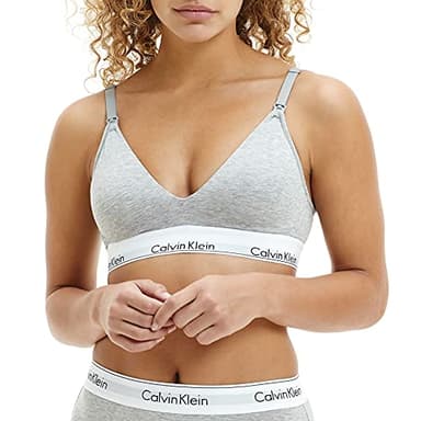 Calvin Klein Soutien-Gorge d’Allaitement Femme Maternity Bra sans Armatures, Multicolore (Grey Heather), M
