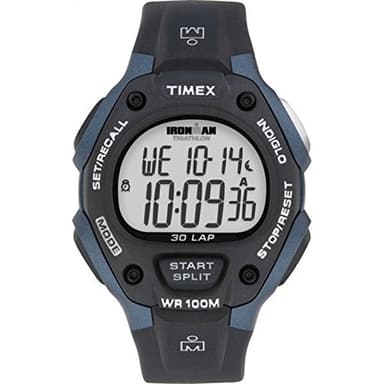 Timex - Sports T5H591 - Montre Homme - Quartz - Digitale - Alarme - Temps intermédiaires - Chronographe - Eclairage - Bracelet Caoutchouc Noir