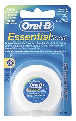 Oral-B - 75040800 - Accessoire - Fil Dentaire Essential - Floss Ciré Mentholé - 50 m lot de 3