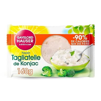 GAYELORD HAUSER - Tagliatelle de Konjac - Nature - Sans Rinçage - Prêt à l'Emploi - 1 Paquet de 160 g