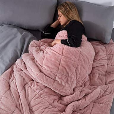 Brentfords couverture lestée 8 kg 150 x 200 cm rose(Disclaimer: Only suitable for age 3+ years)