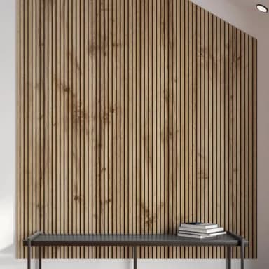 Claustra panneaux acoustique et isolant 278 cm x 60 cm 2 cm (Pecan)