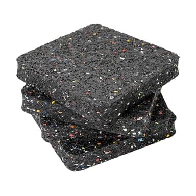 Tampons antivibratoires pour gros électroménager, 4 pièces, en noir, en caoutchouc, 100 x 100 x 15 mm Anti-vibratoires, tapis antivibratoires universel Lave-linge