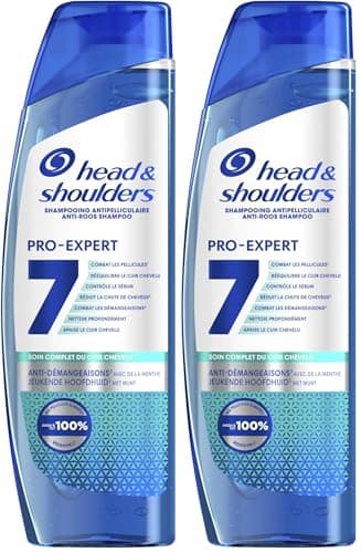 Head & Shoulders Pro-Expert 7 Shampoing Antipelliculaire Anti-Démangeaisons 6 x 250 ml Combat 7 Problèmes Du Cuir Chevelu, Protection Complète, Soulage Instantanément Démangeaisons (Lot de 2)