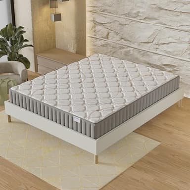 NOVEMBER Matelas Sirius 180 x 200 cm- Épaisseur 22cm- Latex Naturel & Accueil Confort 400g/m2 (Anti-Points de Pression)- Soutien Tonique Ferme & Enveloppant