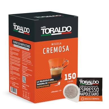toraldo dosettes box cialde 44mm miscela cremosa 150pz
