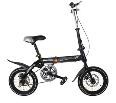 Kcolic Vélo Pliant 14/16 Pouces, Cadre Avant Et Arrière en Acier Carbone, Vitesse Variable, Super Léger pour Étudiant B, 16inch
