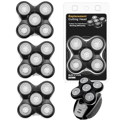Têtes de rasoir de rechange RX5 - Compatibles avec les rasoirs Remington Balder Pro XR1500, XR1501 et RX5 (3 pièce)