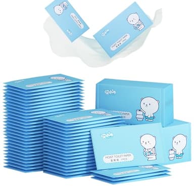 Lingettes Nettoyantes, 50 pièces Lingettes Multi-usages, Contient de la camomille,Convient aux peaux sensibles, au nettoyage du corps, aux soins intimes, aux règles et au nettoyage post-partum