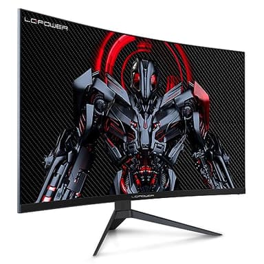 LC-POWER Ecran PC Gaming Incurvé 27'', 165Hz Moniteur Gamer, QHD 2560x1440, 1ms, Dalle VA 1500R, FreeSync & G-Sync, Inclinaison réglable, DisplayPort, HDMI, LC-M27-QHD-165-C