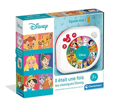 Clementoni | Il Était Une Fois – Les Classiques Disney pour Enfants 3 Ans+ | Conteur Audio avec 12 Histoires Narrées Disney | Jouet Éducatif avec Haut-Parleur Intégré | Écoute Autonome Enfant