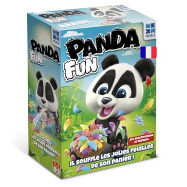 Megableu - PANDA'FUN - Jeu de Société pour Enfants dès 3 Ans - Panda Interactif Électronique et Musical - 2 Modes Coopération ou Compétition - Tourne et Éternue - Activité Sans Écran Motricité
