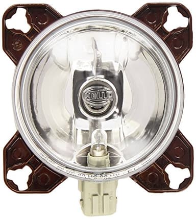 HELLA 1K0 008 191-007 FF/Halogène-Optique, projecteur longue portée - 90mm Essential - 12V - rond - Chiffre de référence: 12.5 - Montage encastré - disperseur limpide - gauche/droite - Unité d'emballa