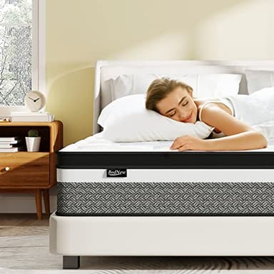Bednew Hybride Matelas 140x200cm - Épaisseur 31cm, Ressorts Ensachés, Matelas Mousse à Mémoire de Forme, Soutien Parfait, Respirant, 101 Nuits