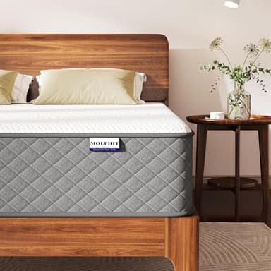 MOLPHIT Matelas 80x200 Épaisseur 25cm Certifié Oeko-TEX, Moyenne Ferme H3 Matelas 1 Personne Hybride à Ressorts Ensachés Indépendant en Mousse à Mémoire de Forme