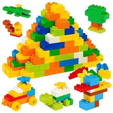 HIUME 240 Grandes Briques Type Duplo – Blocs de Construction Compatibles en ABS Sécurisé – Enfants 3 4 5 6 Ans – Jeu Éducatif et Créatif.