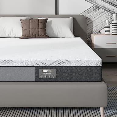 BedStory Matelas 140x200CM, Hauteur 18CM, Matelas en Mousse à mémoire de Forme 7 Zones, fermeté Moyenne avec Soutien et Housse Amovible en Tissu (140x200x18cm)
