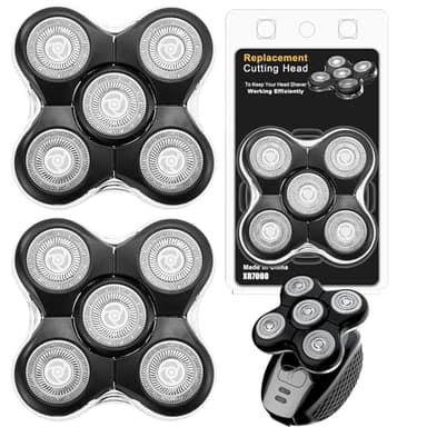 Têtes de rasoir de rechange RX5 - Compatibles avec les rasoirs Remington Balder Pro XR1500, XR1501 et RX5 (2 pièce)
