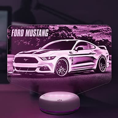 Lampephoto.fr, Lampe 3D Personnalisée avec votre image ou photo, lampe LED gravée sur plexiglass, Lampe 3D sur mesure, idée cadeau de noël, cadeau anniversaire personnalisé (rectangle)
