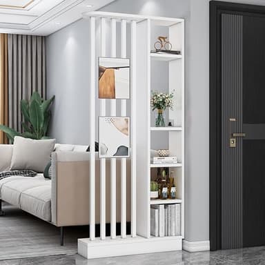 Paravent Interieur Home Privacy Screens Partition Post,Colonne De Séparation Murale Debout,Paravent Interieur Écrans De Confidentialité/Pilier De Séparation De Pièce,Claustra Intérieur Bois Separation