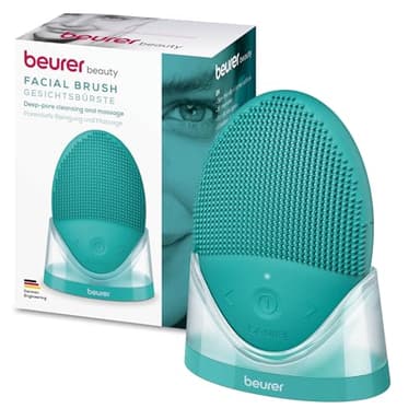 Beurer FC 52 Laguna Brosse visage, brosse nettoyante en silicone, nettoyage en profondeur des pores et massage de la peau, résistante à l'eau, convient à tous les types de peau