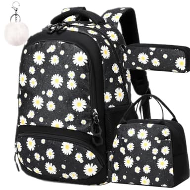 Jumpopack Cartable Fille Primaire CP Sac A Dos Fille Primaire Glitter Marguerite Sacs Scolaires, Cartables et Trousses